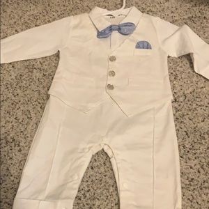Baby boy christening outfit